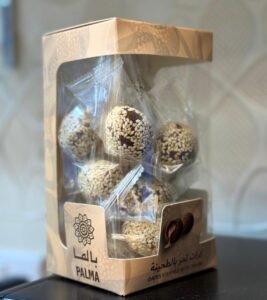 Dates stuffed with tahini